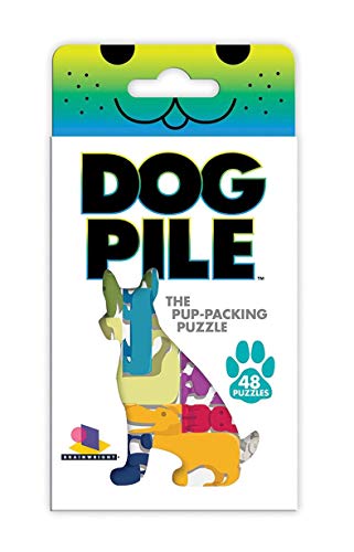 Brainwright Dog Pile The Pup Packing Puzzle Game Multi-colored, 5'
