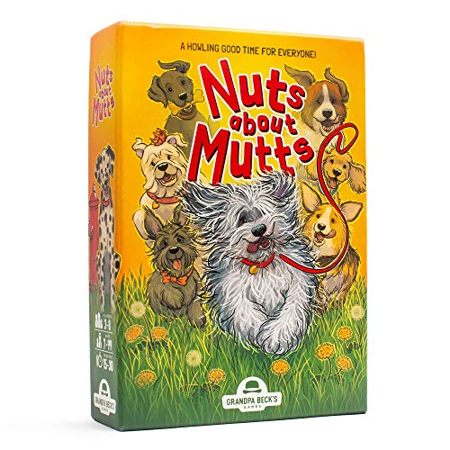 Grandpa Beck’s Nuts About Mutts Card Game - A Fun Family-Friendly Hand-Elimination Game - Enjoyed by Kids, Teens, and Adults - from The Creators of Cover Your Assets - Ideal for 3-8 Players Ages 7+