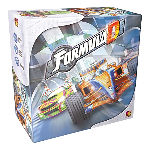 Formula D Board Game | Race Car Strategy Game | Fun Auto Racing Game for Adults | Ages 14+ |2-10 Players | Average Playtime 60 Minutes | Made by Zygomatic