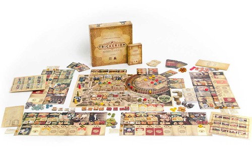 Trickerion Legends Of Illusion Box Art And Pieces